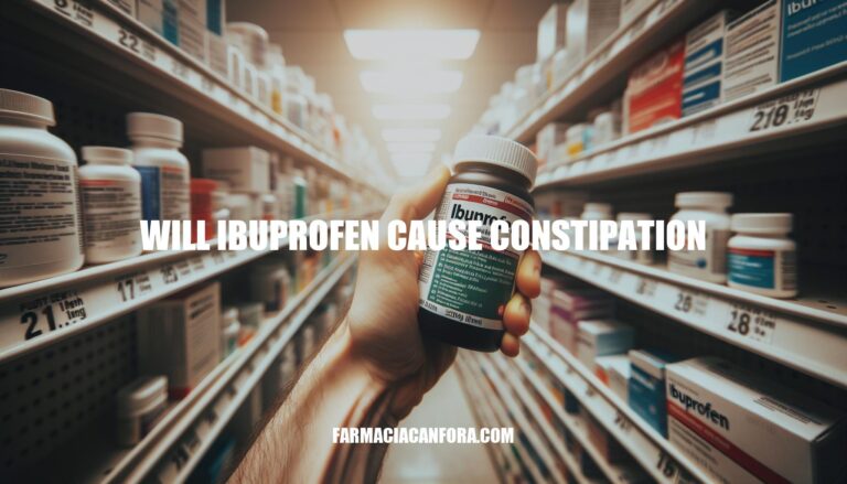 Can Ibuprofen Cause Constipation: Understanding the Potential Side Effect