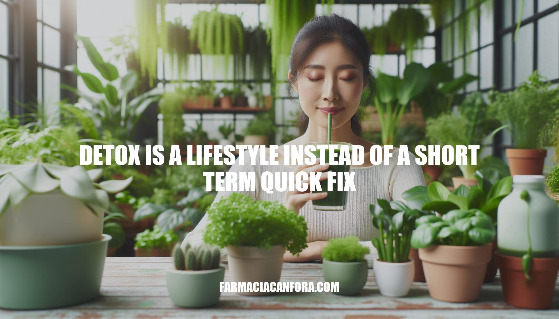Detox: A Lifestyle, Not a Quick Fix
