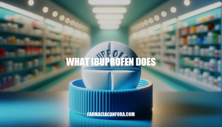 What Ibuprofen Does: Mechanism, Side Effects, and Usage
