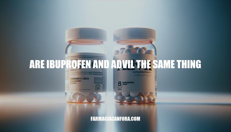 Are Ibuprofen and Advil the Same Thing? Exploring the Key Similarities and Differences