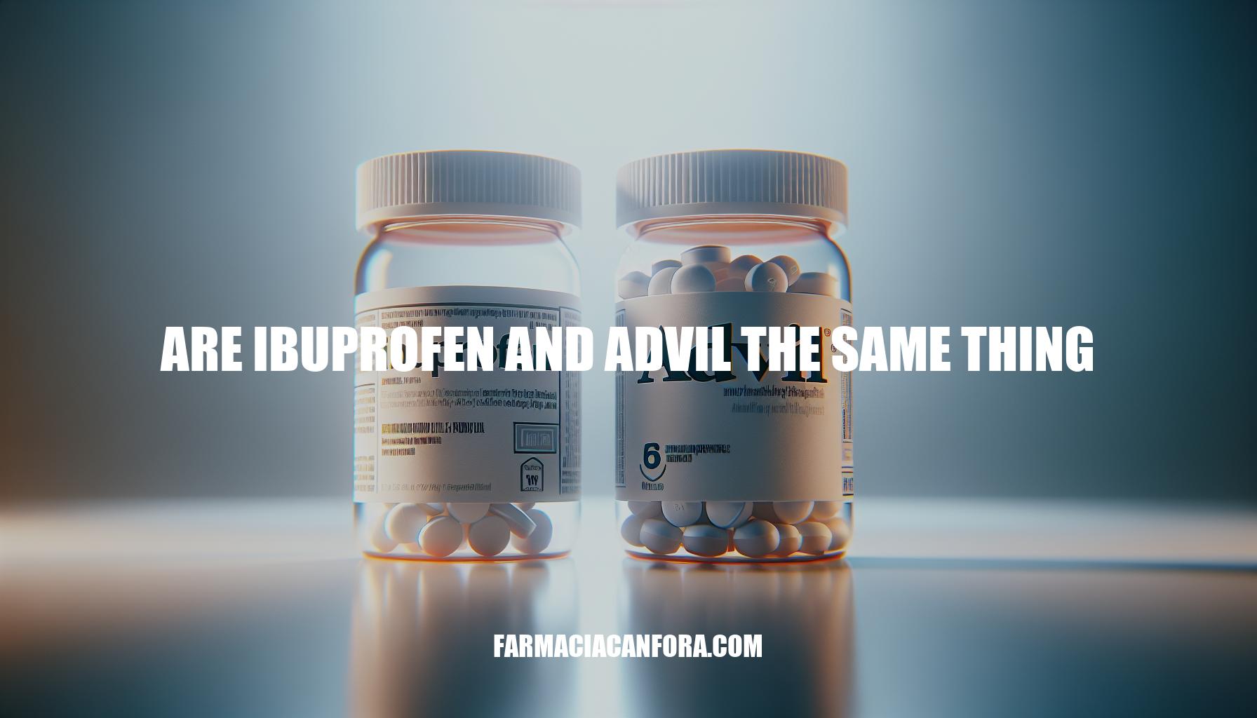 Are Ibuprofen and Advil the Same Thing? Exploring the Key Similarities and Differences