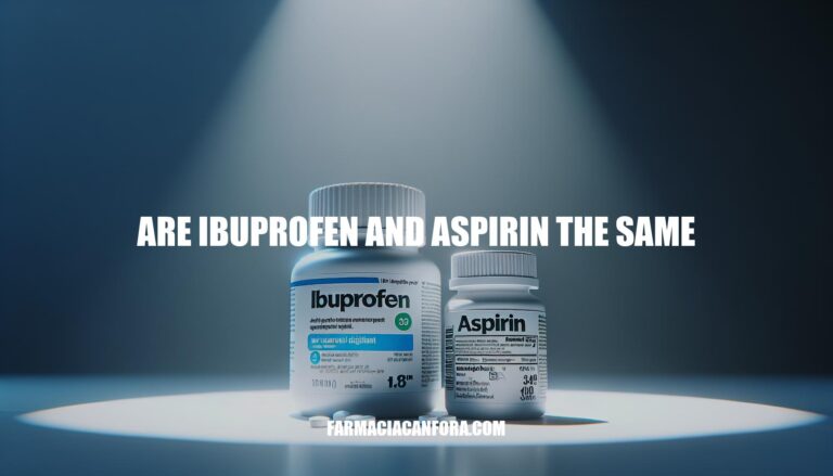 Are Ibuprofen and Aspirin the Same? Understanding the Differences