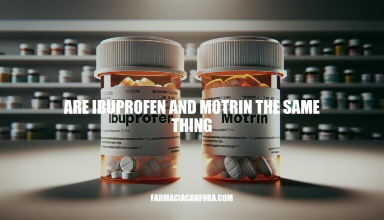 Are Ibuprofen and Motrin the Same Thing: Unraveling the Truth