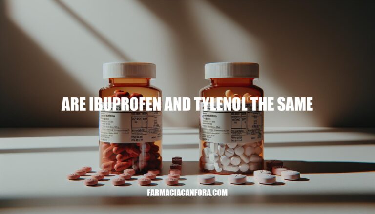 Are Ibuprofen and Tylenol the Same? Unveiling the Differences