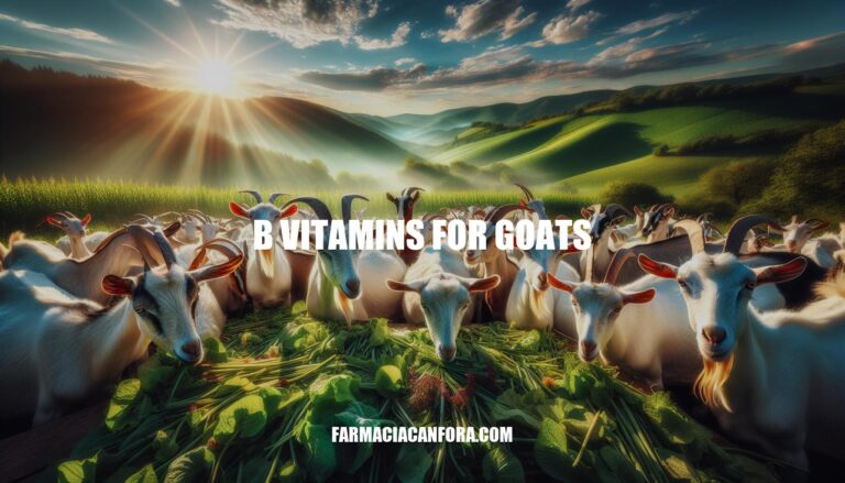 B Vitamins for Goats: Essential Nutrients for Optimal Health