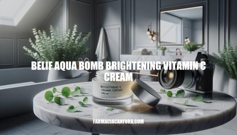 Belif Aqua Bomb Brightening Vitamin C Cream: The Ultimate Hydration Explosion