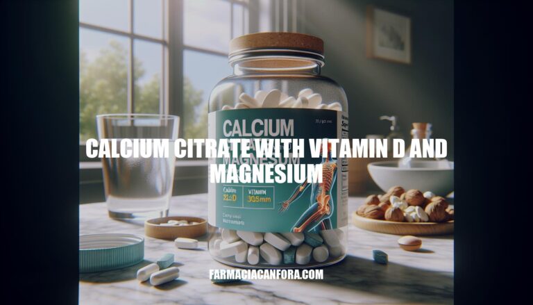 Calcium Citrate with Vitamin D and Magnesium: Essential Nutrients for Bone Health