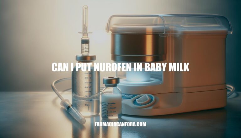 Can I Put Nurofen in Baby Milk? | Safety and Administration Tips