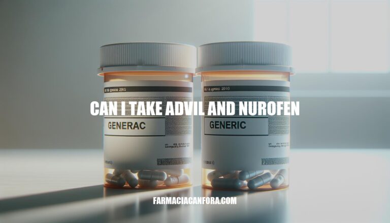 Can I Take Advil and Nurofen Together? Expert Advice and Recommendations