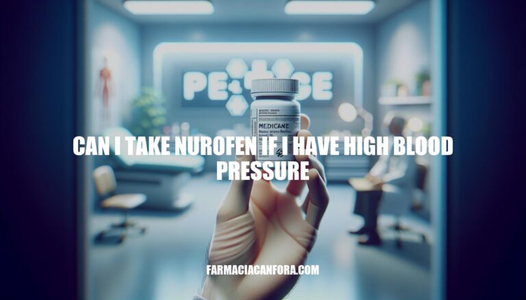 Can I Take Nurofen If I Have High Blood Pressure: Expert Guidance