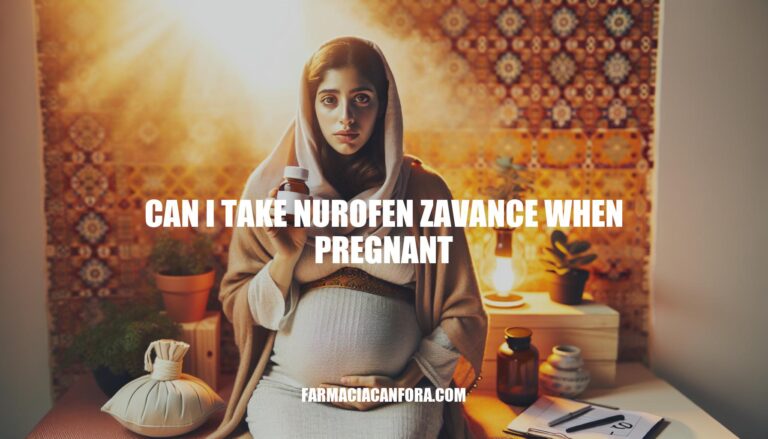 Can I Take Nurofen Zavance When Pregnant: Safety and Alternatives Explained