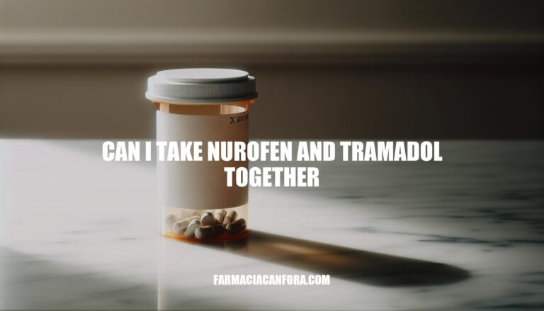 Can I Take Nurofen and Tramadol Together: Safety, Risks, and Guidance