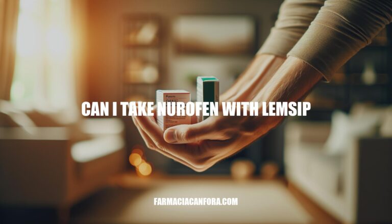 Can I Take Nurofen with Lemsip: Considerations and Advice