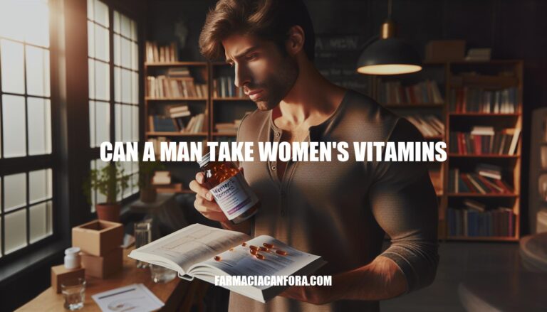 Can a Man Take Women's Vitamins: Understanding Gender-Specific Nutritional Needs