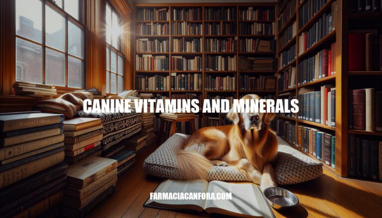 Canine Vitamins and Minerals: Essential Nutrients for Your Dog's Health
