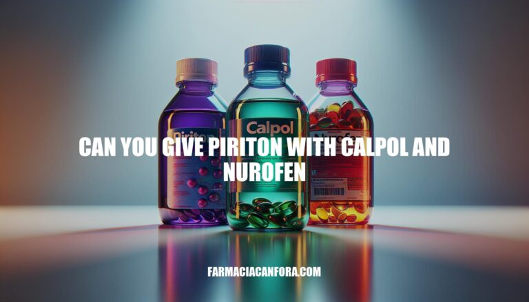 Combining Piriton with Calpol and Nurofen: What You Need to Know