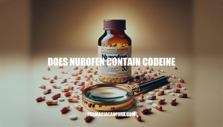 Does Nurofen Contain Codeine: Fact vs Fiction