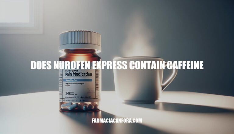 Does Nurofen Express Contain Caffeine: Everything You Need to Know