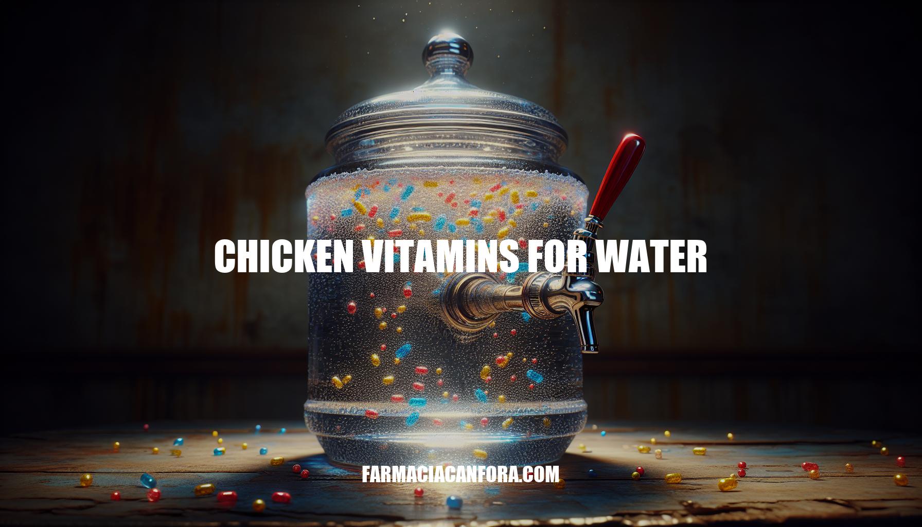 Essential Chicken Vitamins for Water: The Complete Guide