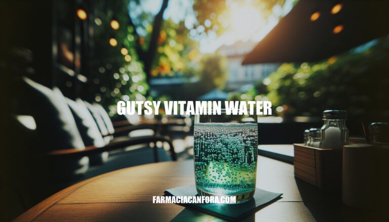 Gutsy Vitamin Water: The Ultimate Nutrient-Infused Drink for Health and Hydration