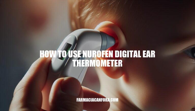 How to Use Nurofen Digital Ear Thermometer: A Comprehensive Guide