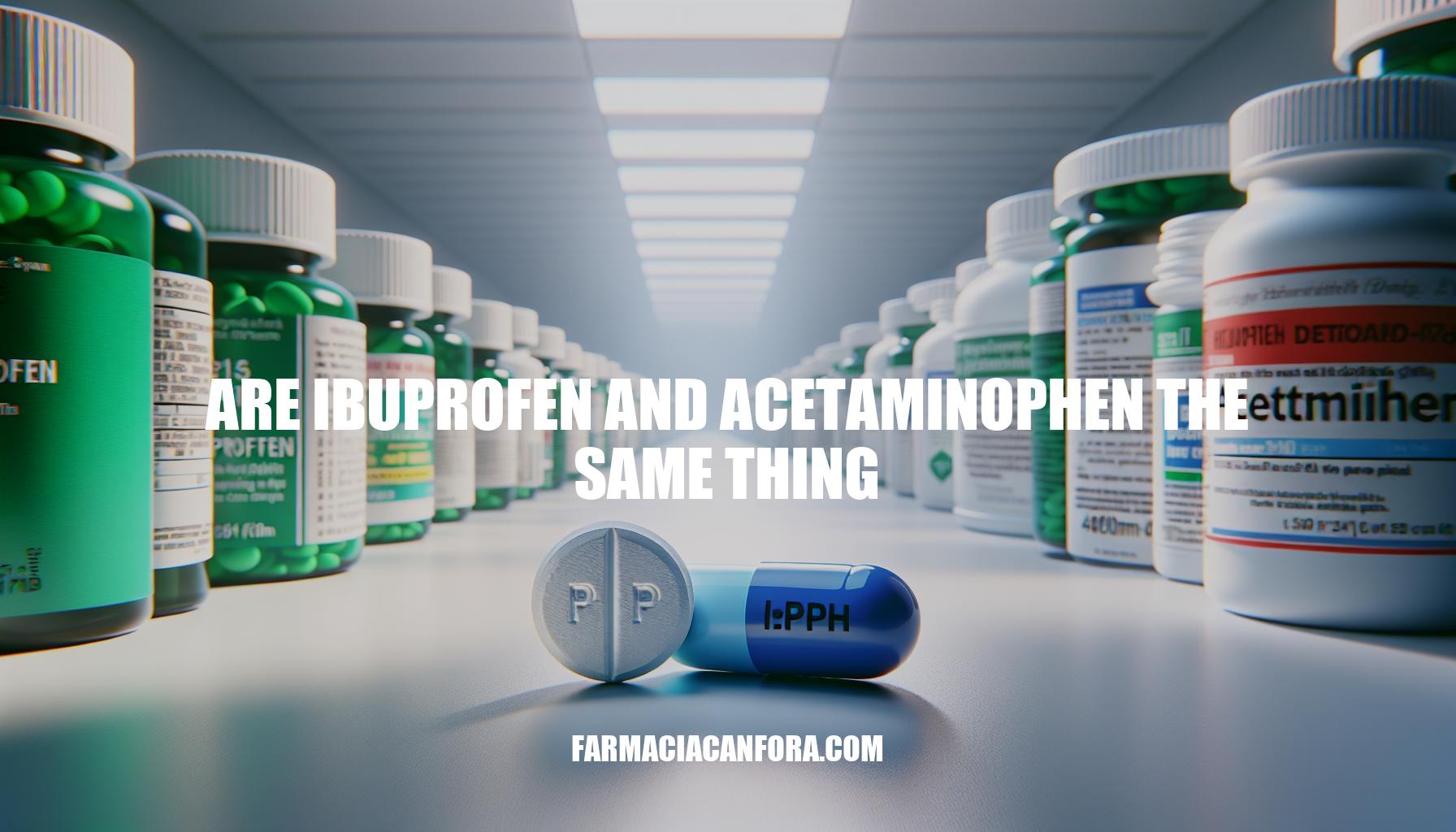 Ibuprofen vs Acetaminophen: Understanding the Differences