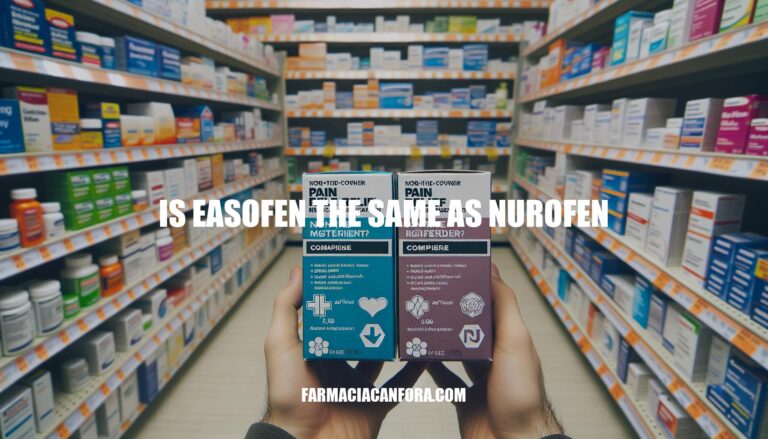 Is Easofen the Same as Nurofen? Exploring Similarities and Differences