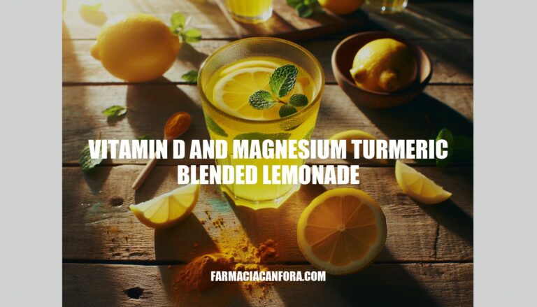 Refreshing Vitamin D and Magnesium Turmeric Blended Lemonade: The Ultimate Health Elixir