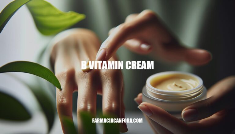 The Power of B Vitamin Creams: Enhancing Skin Health and Vitality