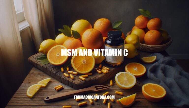 The Power of MSM and Vitamin C: A Dynamic Duo for Health and Wellness