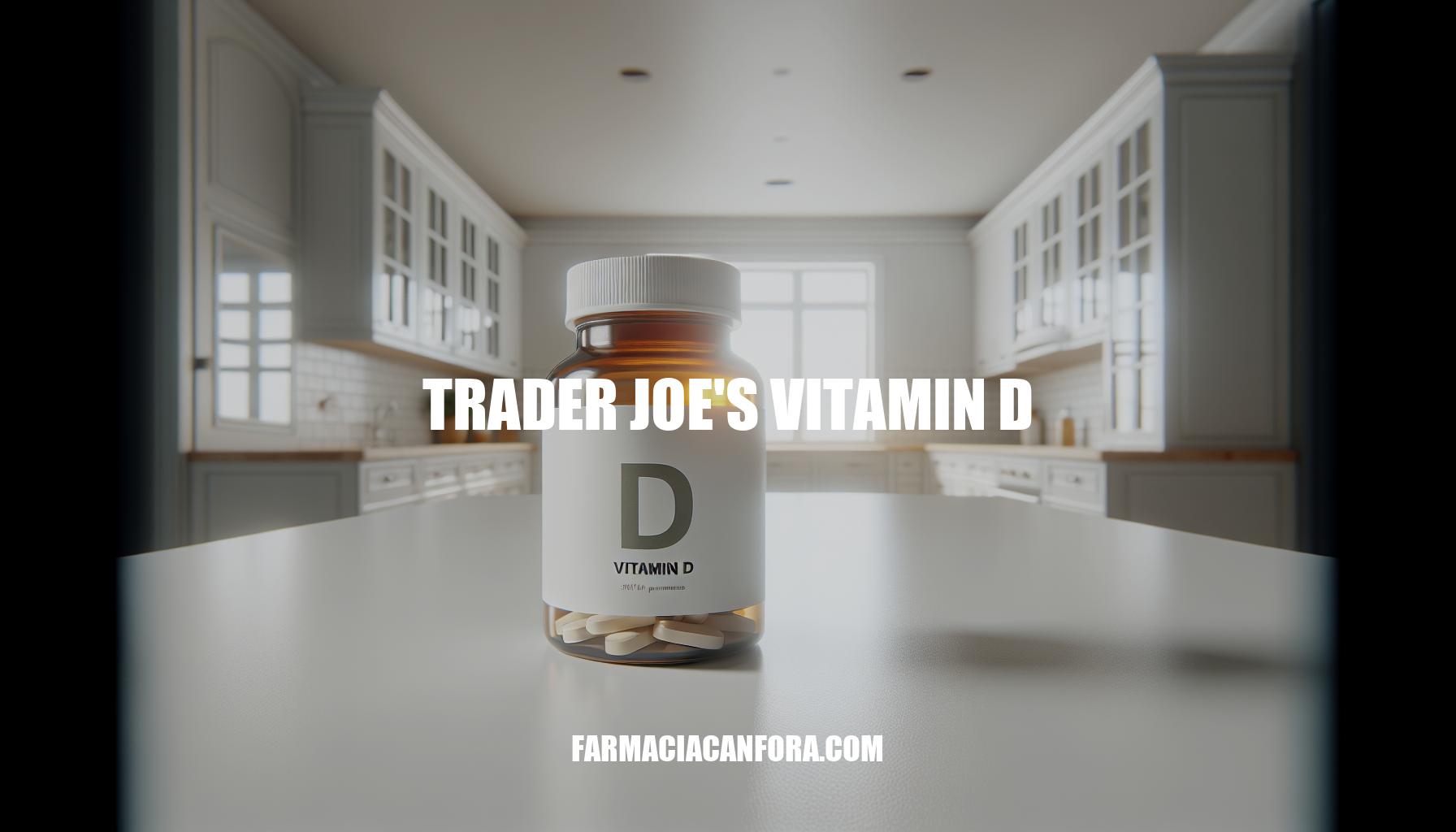 Trader Joe's Vitamin D Supplements: Essential for Health and Wellness