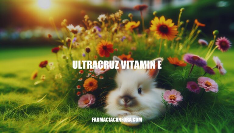 Ultacruz Vitamin E: Essential Health Supplement for Pets