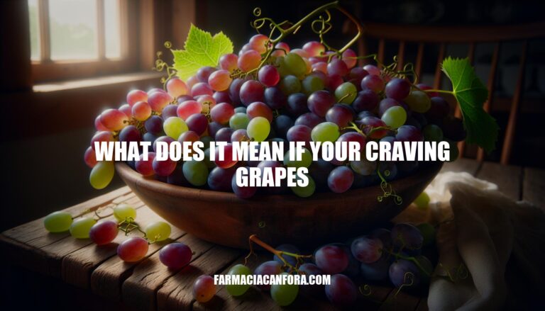 Understanding Grape Cravings: What Does It Mean If You're Craving Grapes?