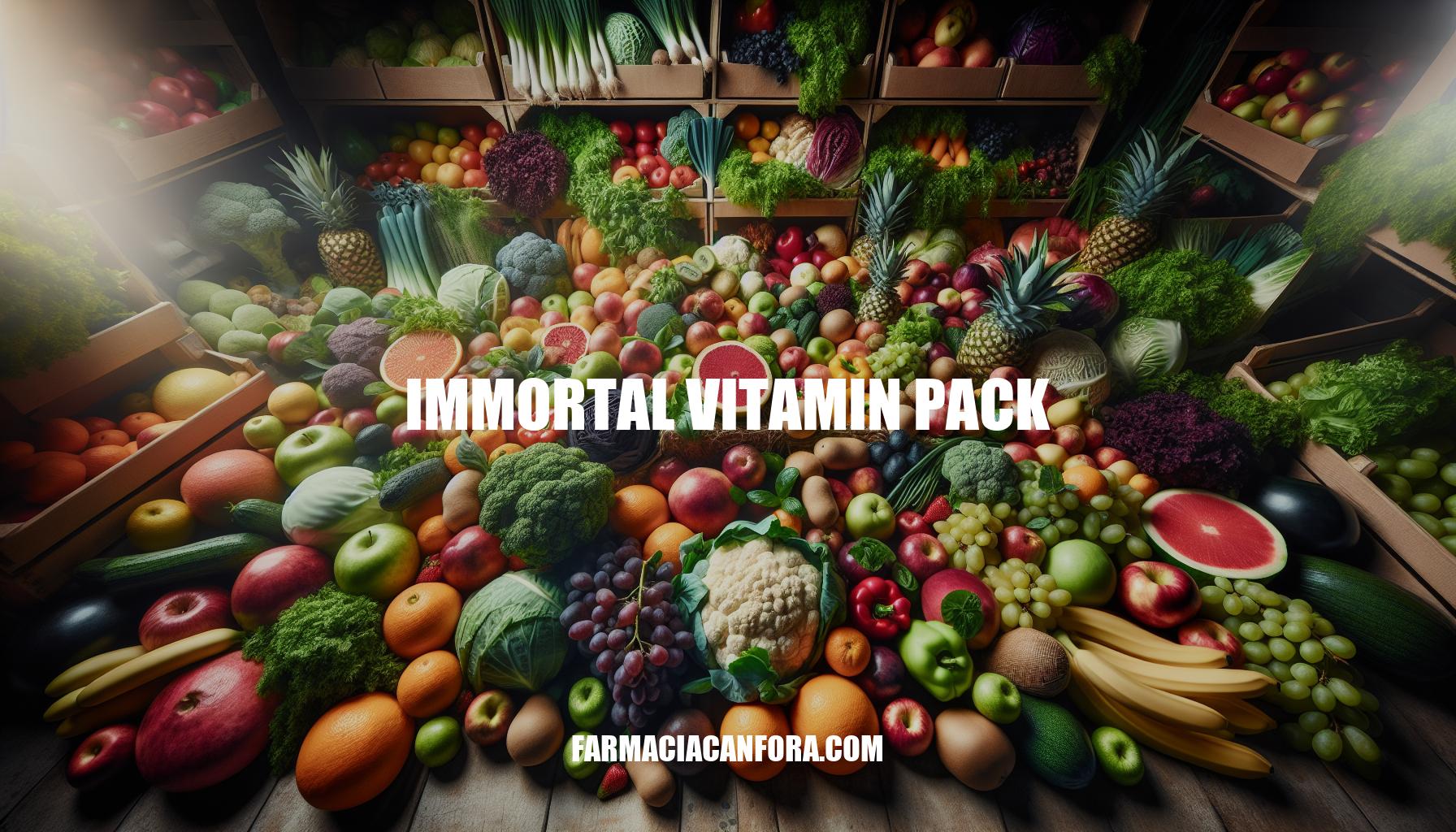 Unveiling the Immortal Vitamin Pack: Your Path to Eternal Youth