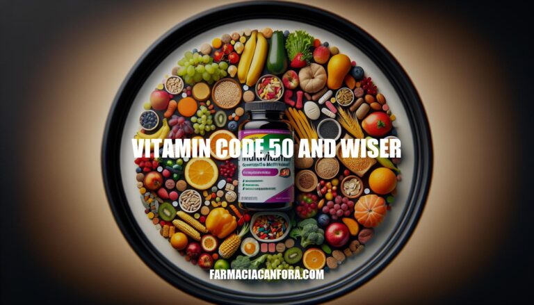 Vitamin Code 50 and Wiser: The Ultimate Whole Food Multivitamin for 50+ Health