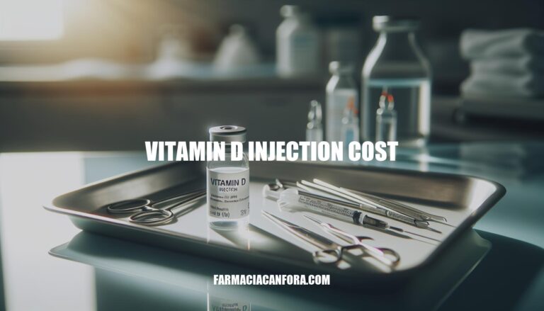 Vitamin D Injection Cost: Understanding Treatment Options and Expenses