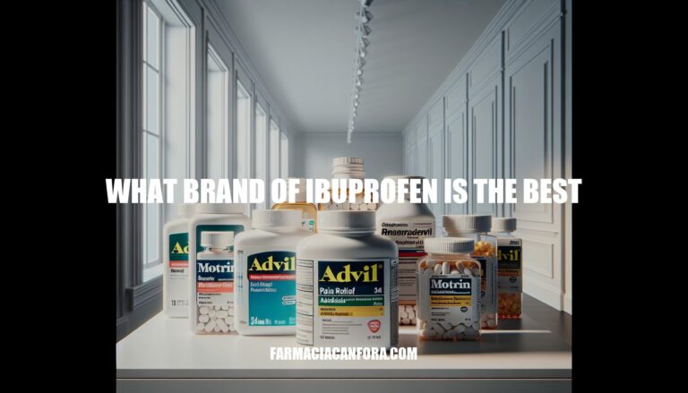 What Brand of Ibuprofen is the Best: Advil, Motrin, or Generic? A Comprehensive Comparison