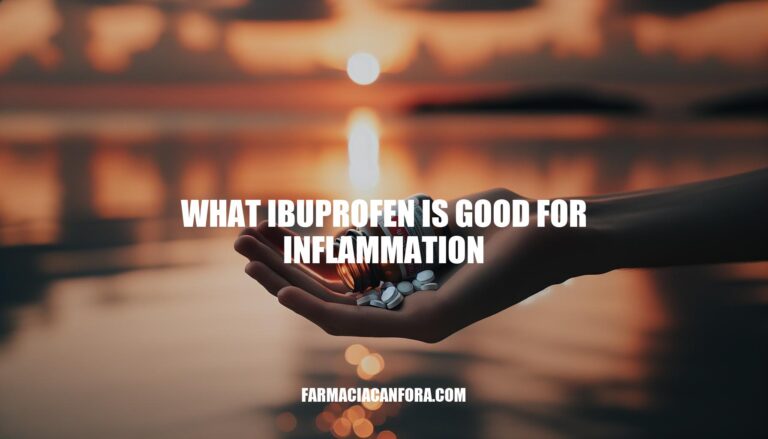 What Ibuprofen is Good for Inflammation: Uses, Side Effects, and Comparisons