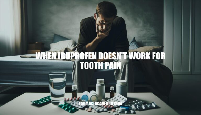 When Ibuprofen Doesn't Work for Tooth Pain: Understanding Alternatives and Seeking Professional Help