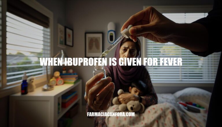 When Ibuprofen is Given for Fever: Dosage, Side Effects, and Alternatives