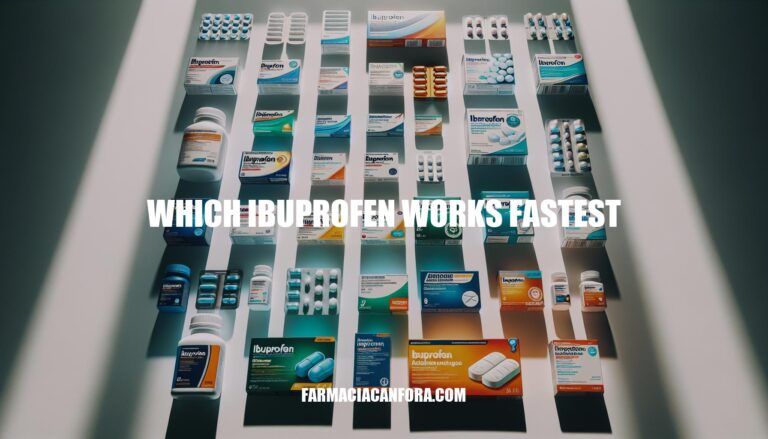 Which Ibuprofen Works Fastest: A Comprehensive Comparison of Brands