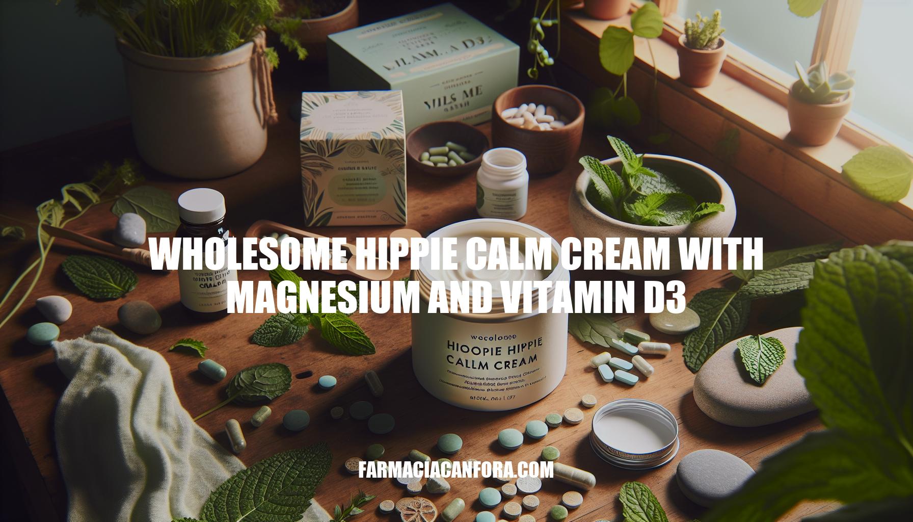 Wholesome Hippie Calm Cream with Magnesium and Vitamin D3: The Ultimate Holistic Wellness Product