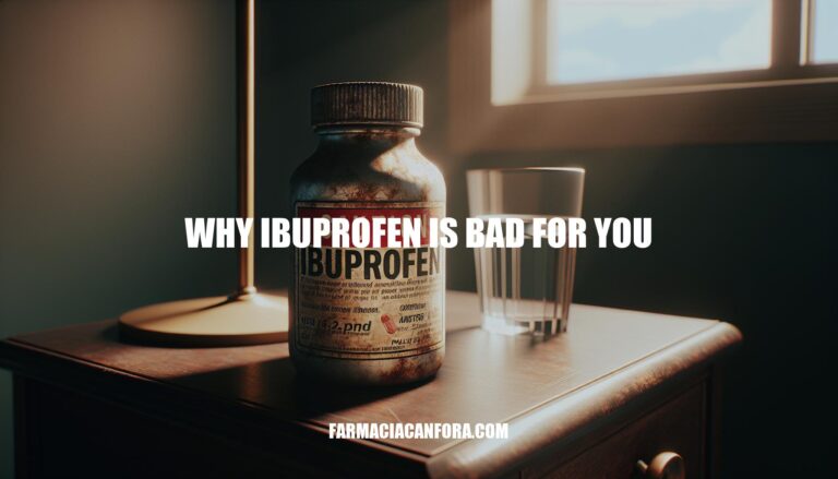Why Ibuprofen Is Bad for You: Risks and Health Concerns
