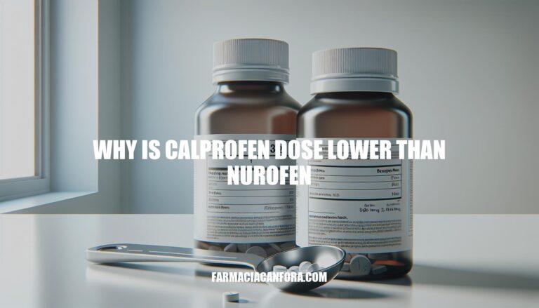 Why Is Calprofen Dose Lower Than Nurofen: Exploring Ibuprofen Dosage Discrepancies