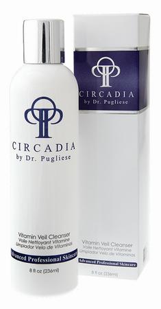 A bottle of Circadia Vitamin Veil Cleanser, a professional skin cleanser.