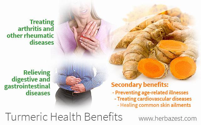 Turmeric is a natural herb that can help treat a variety of ailments including arthritis, digestive issues, and skin ailments.