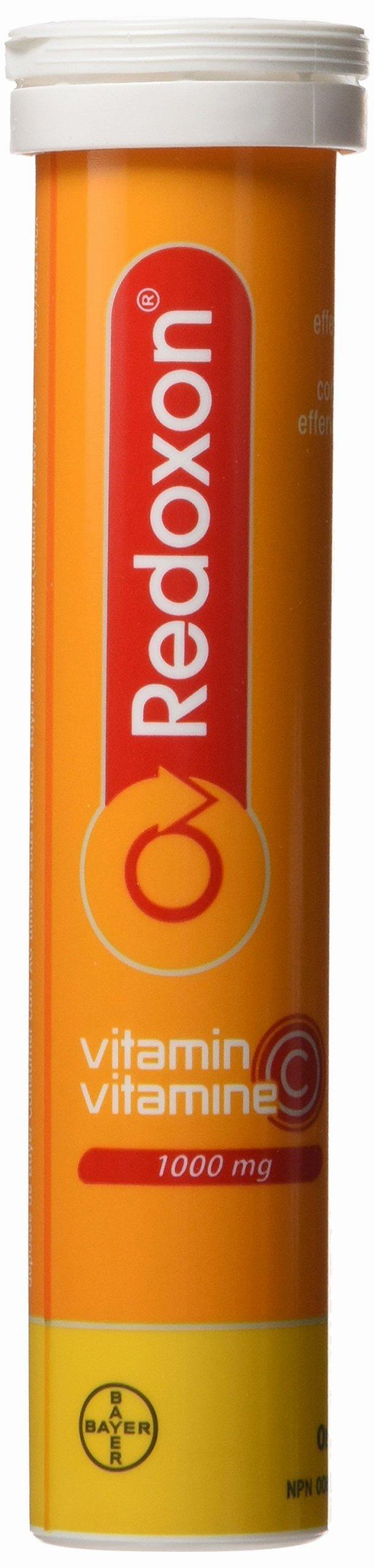 A tube of effervescent vitamin C tablets.