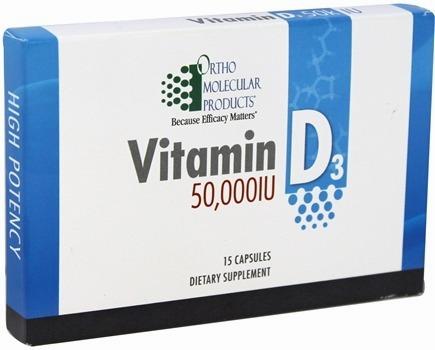 A box of Vitamin D3 capsules, a dietary supplement.