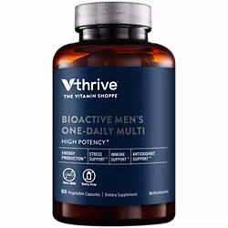 A brown bottle of vitamins and minerals for men.