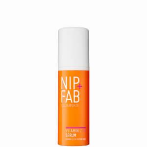 This image shows a bottle of Nip+Fab Vitamin C Serum with Glycolic Acid.